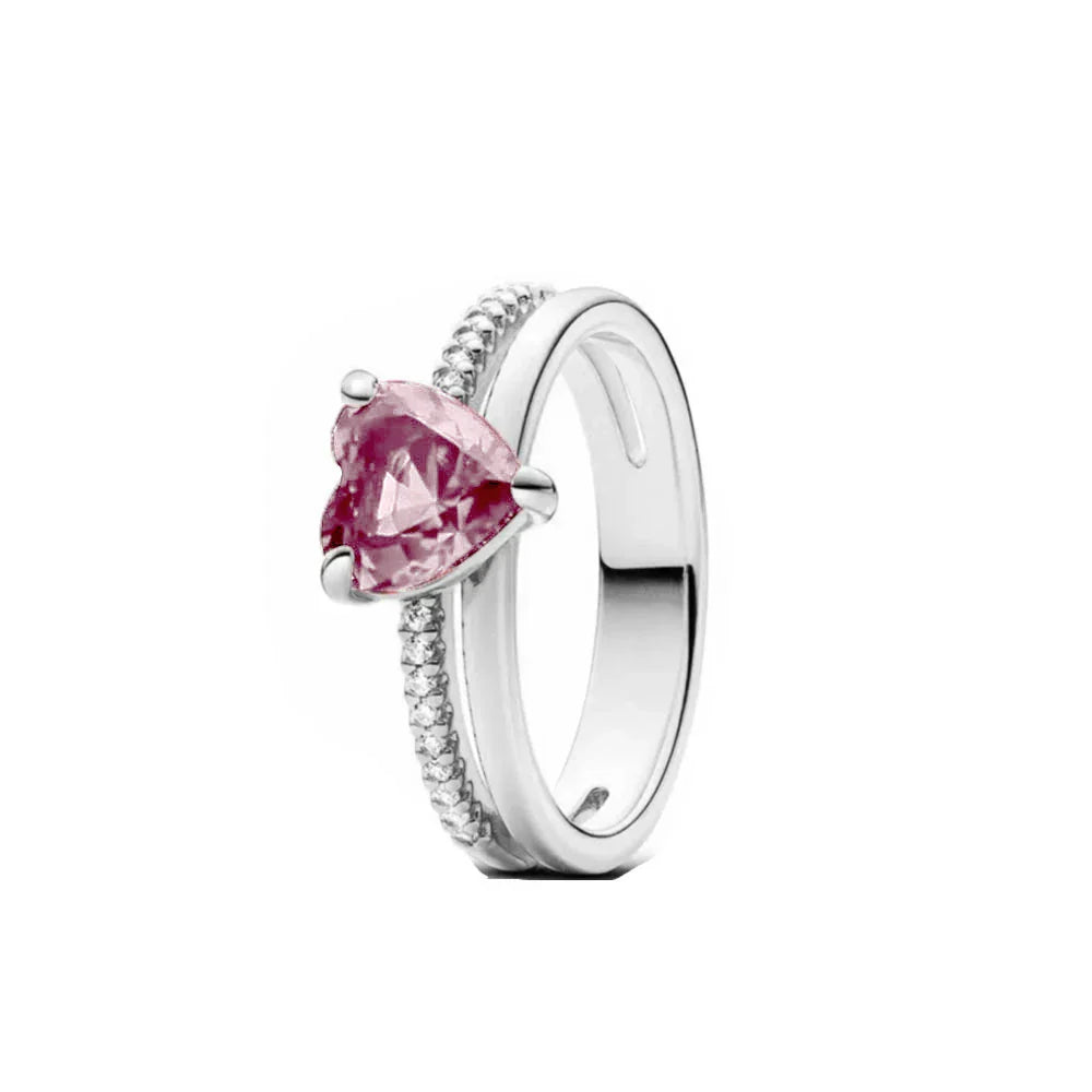 Sparkling Pink Bow Lotus Elephant Ring | Women's Wedding Banquet Jewelry Gift